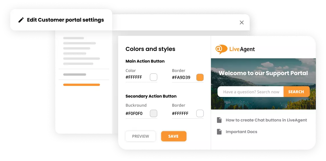 Výkonný portál zákaznické služby vytvořený vámi