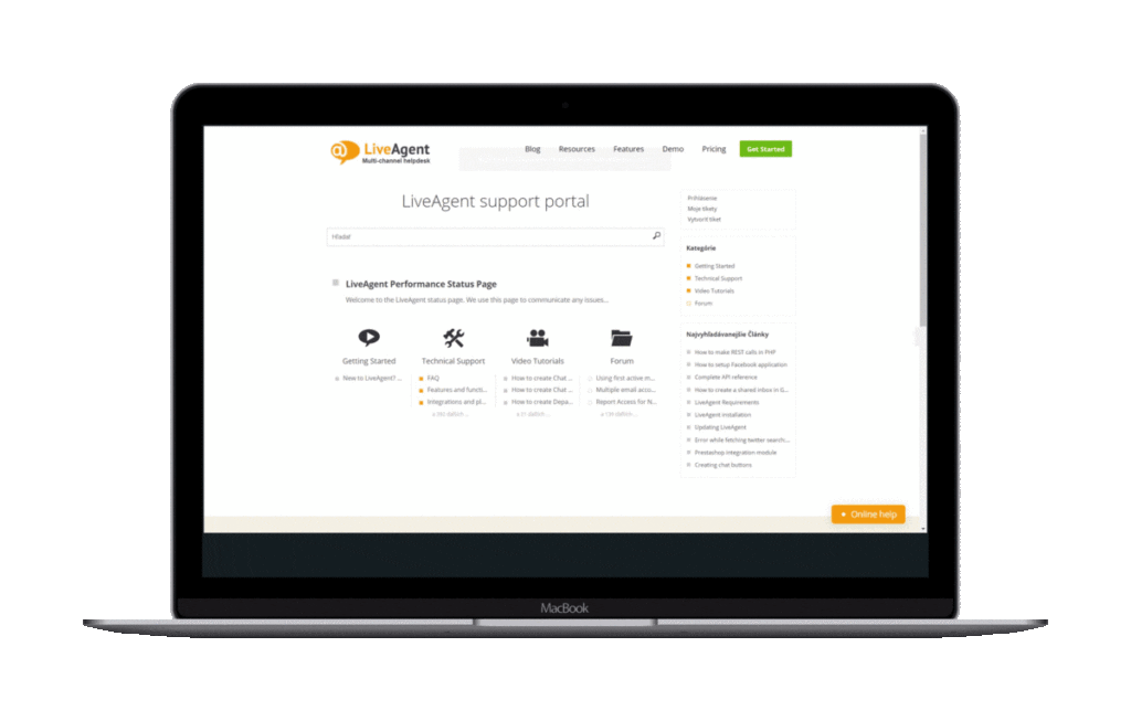 Návrhy znalostní báze v LiveAgent