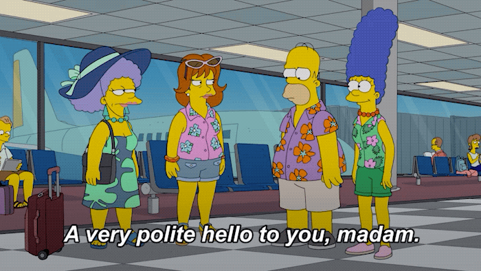 velmi zdvořilý pozdrav vám paní