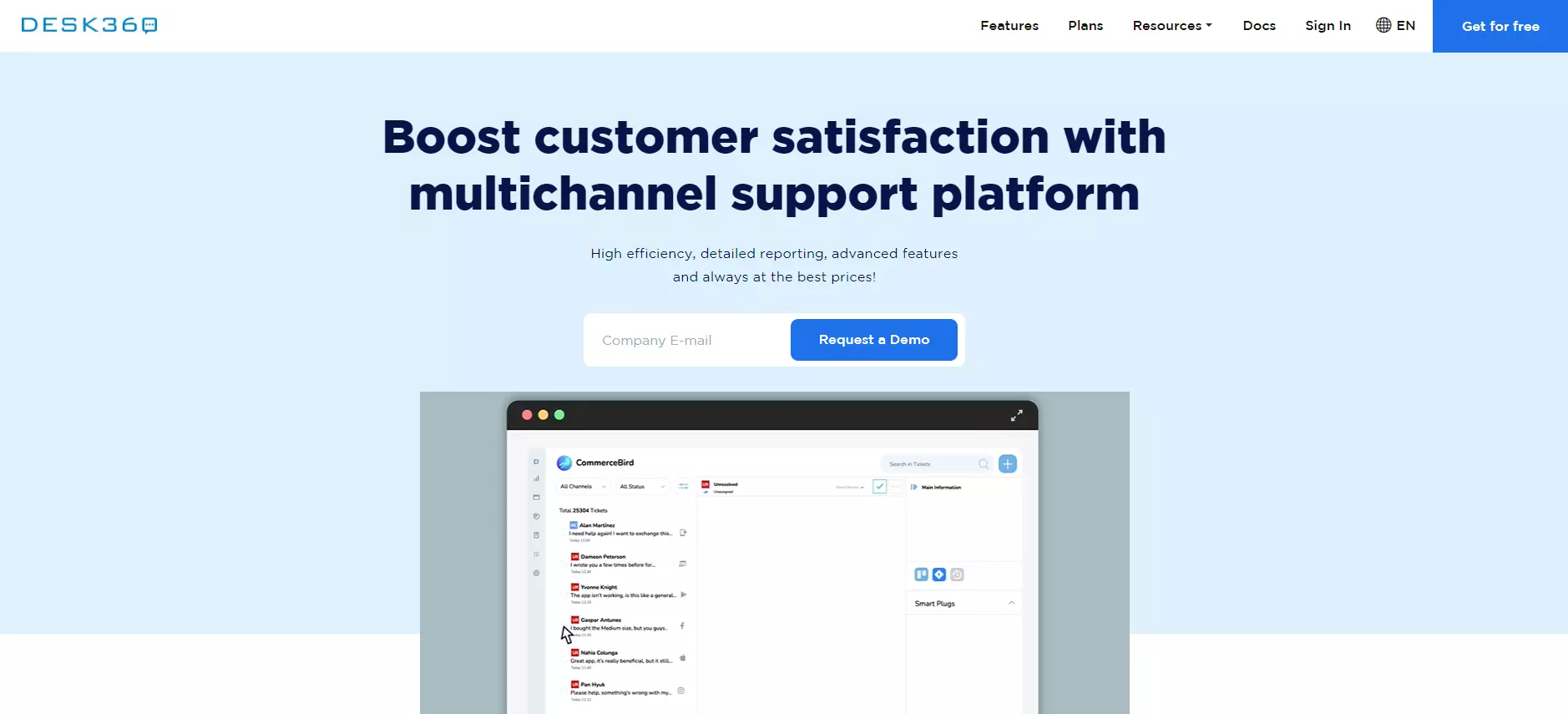 Domovská stránka Desk360