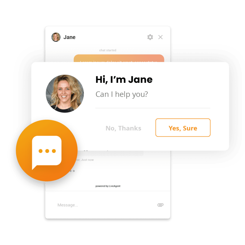 Příklad proaktivních pozvánek do chatu