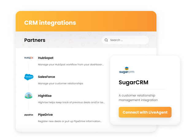 Integrace CRM LiveAgent