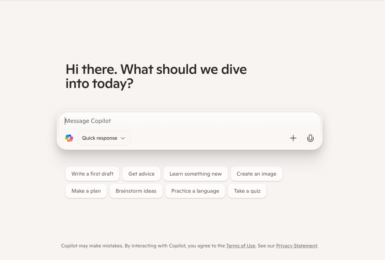 Copilot od Microsoftu – přehled okna interakce