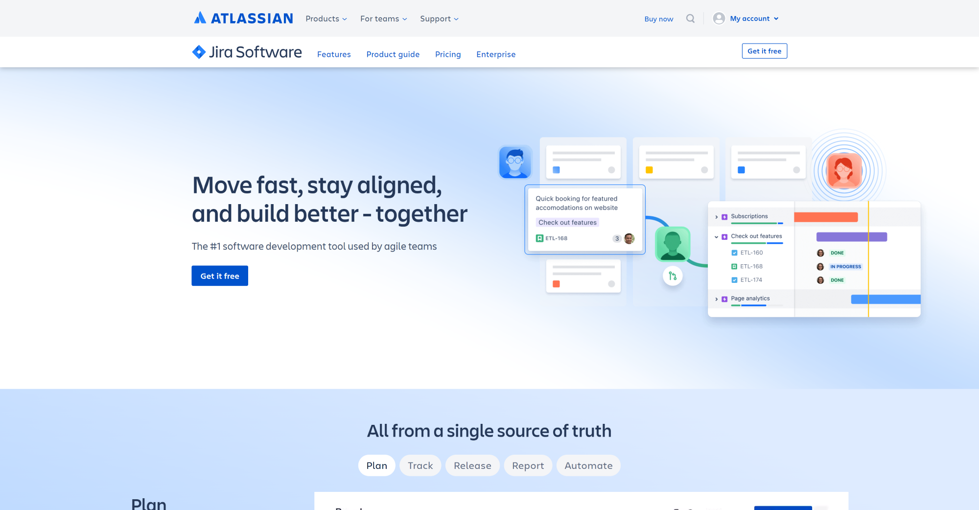 Domovská stránka Jiry - Alternativa k Spiceworks nabízející komplexní softwarové řešení