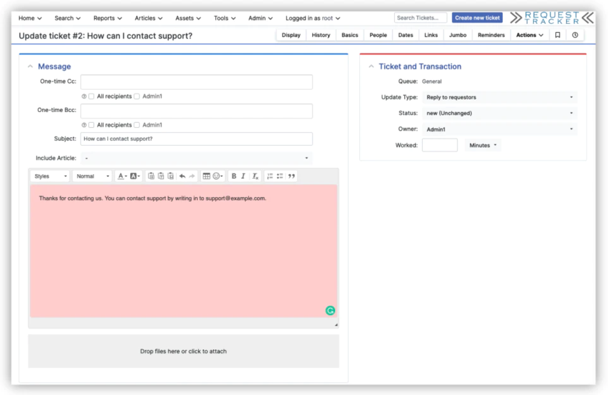 Request Tracker Systémy tiketů s otevřeným zdrojovým kódem