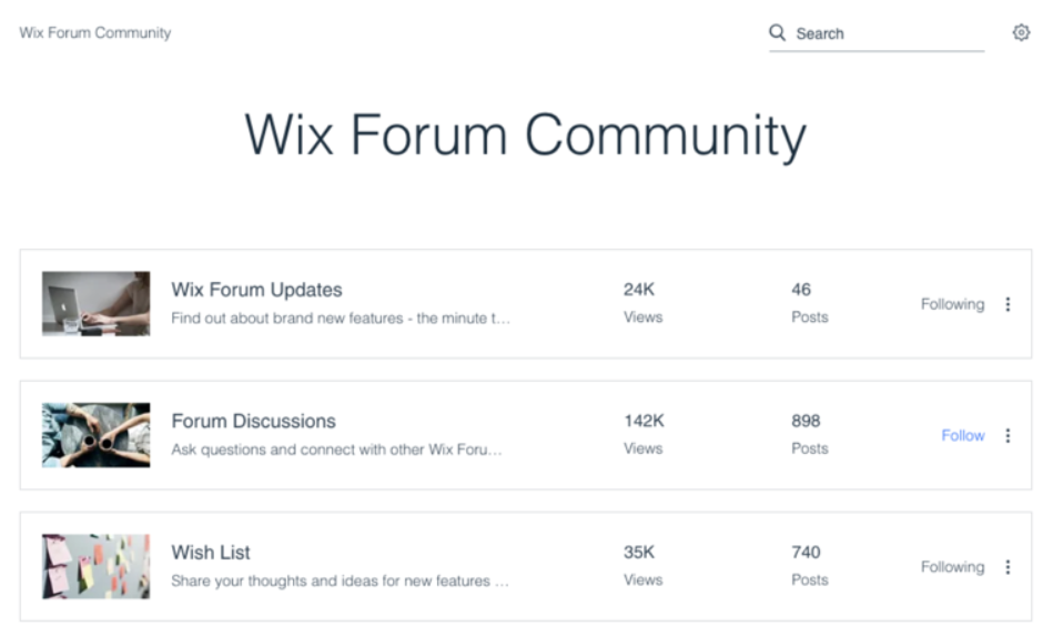 Komunita Wix forum