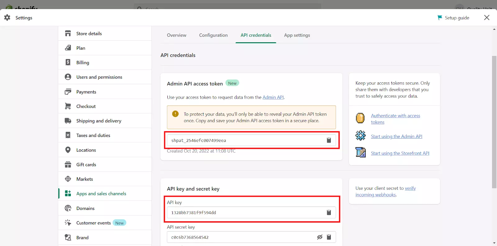 Přístup k tokenu a klíči API pro konfiguraci pluginu v LiveAgent