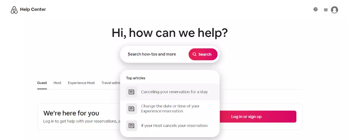 Doporučení článků Airbnb