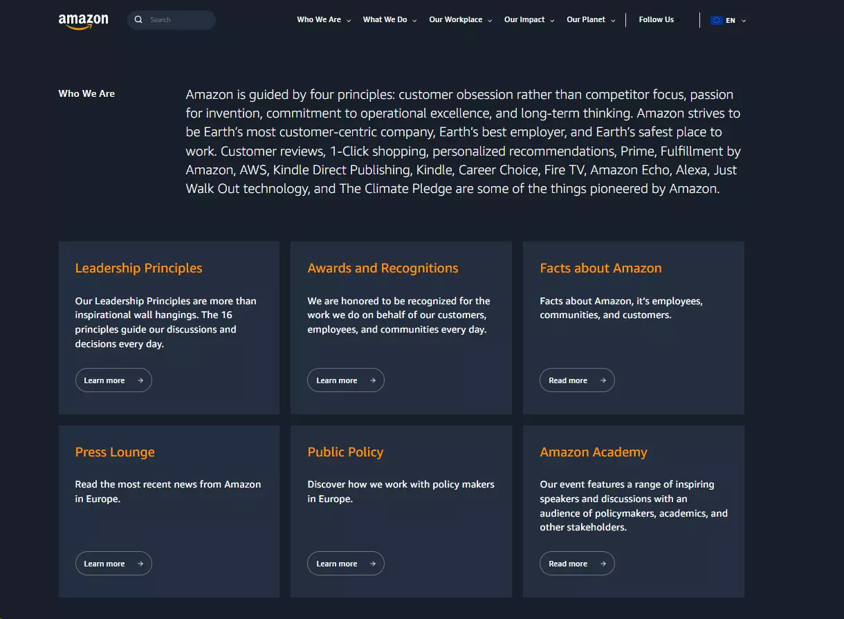 Slib Amazonu stát se 'nejzákaznicky zaměřenou společností na Zemi' a jejich úsilí o udržení spokojených zákazníků
