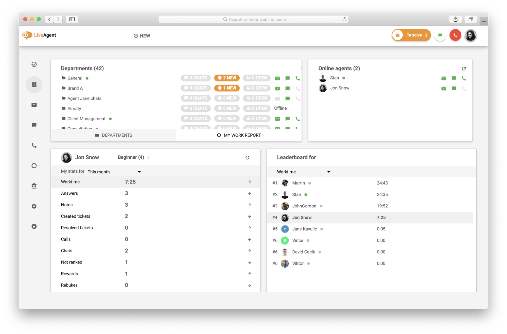 Nastavení délky fronty v LiveAgent