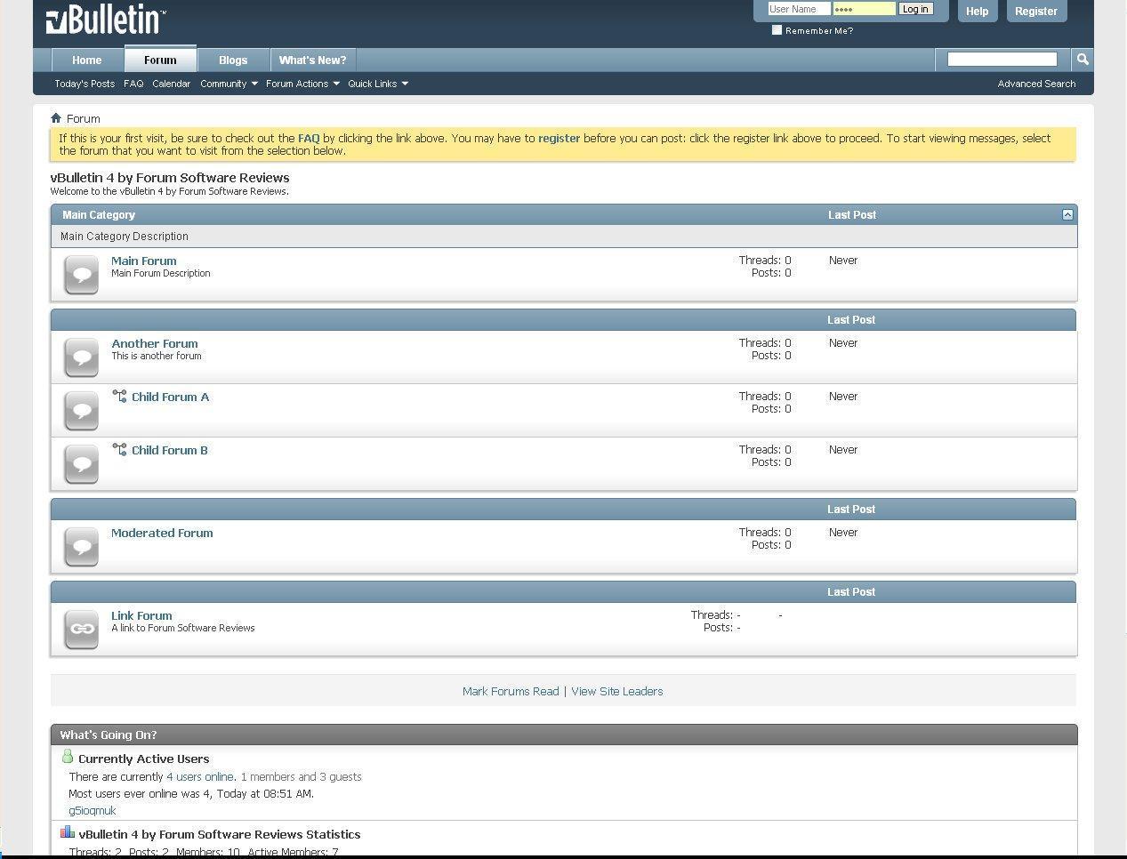 Software vBulletin forum