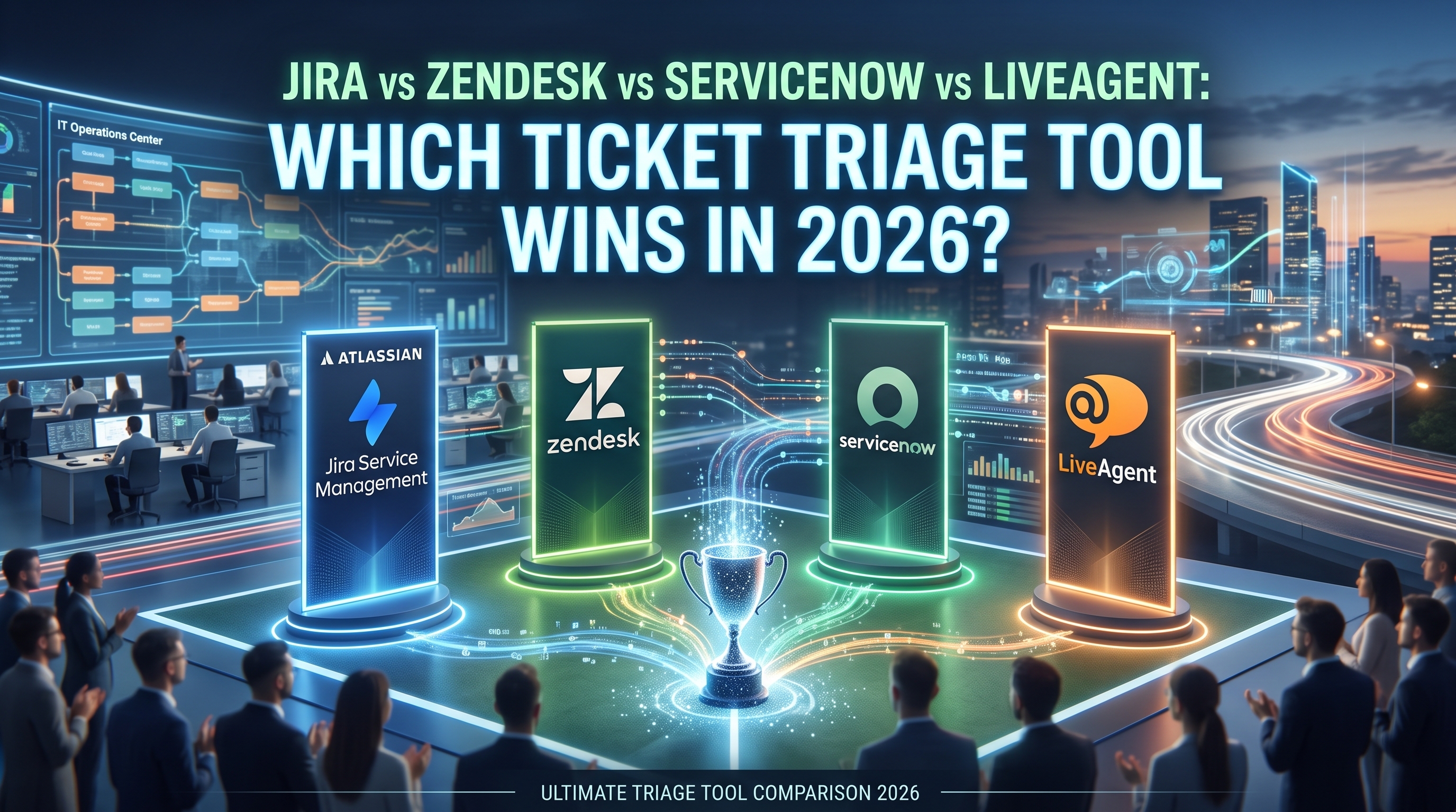Jira vs Zendesk vs ServiceNow vs LiveAgent: Který nástroj pro třídění ticketů v roce 2026 vítězí?