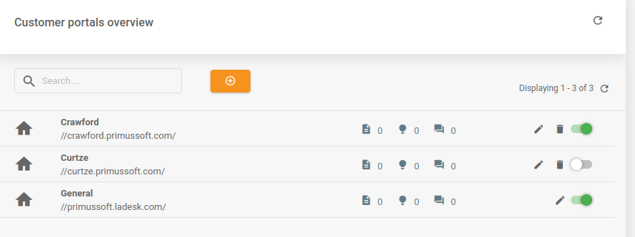 LiveAgent - Opravená mřížka v portálu zákazníka