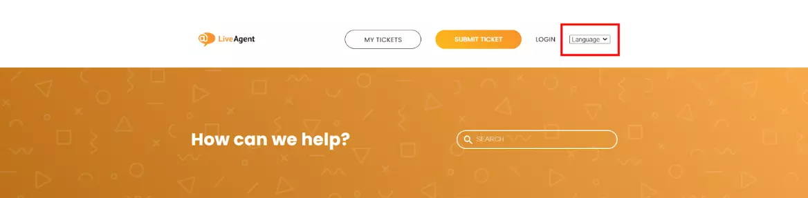 LiveAgent - Nastavení jazyka znalostní báze