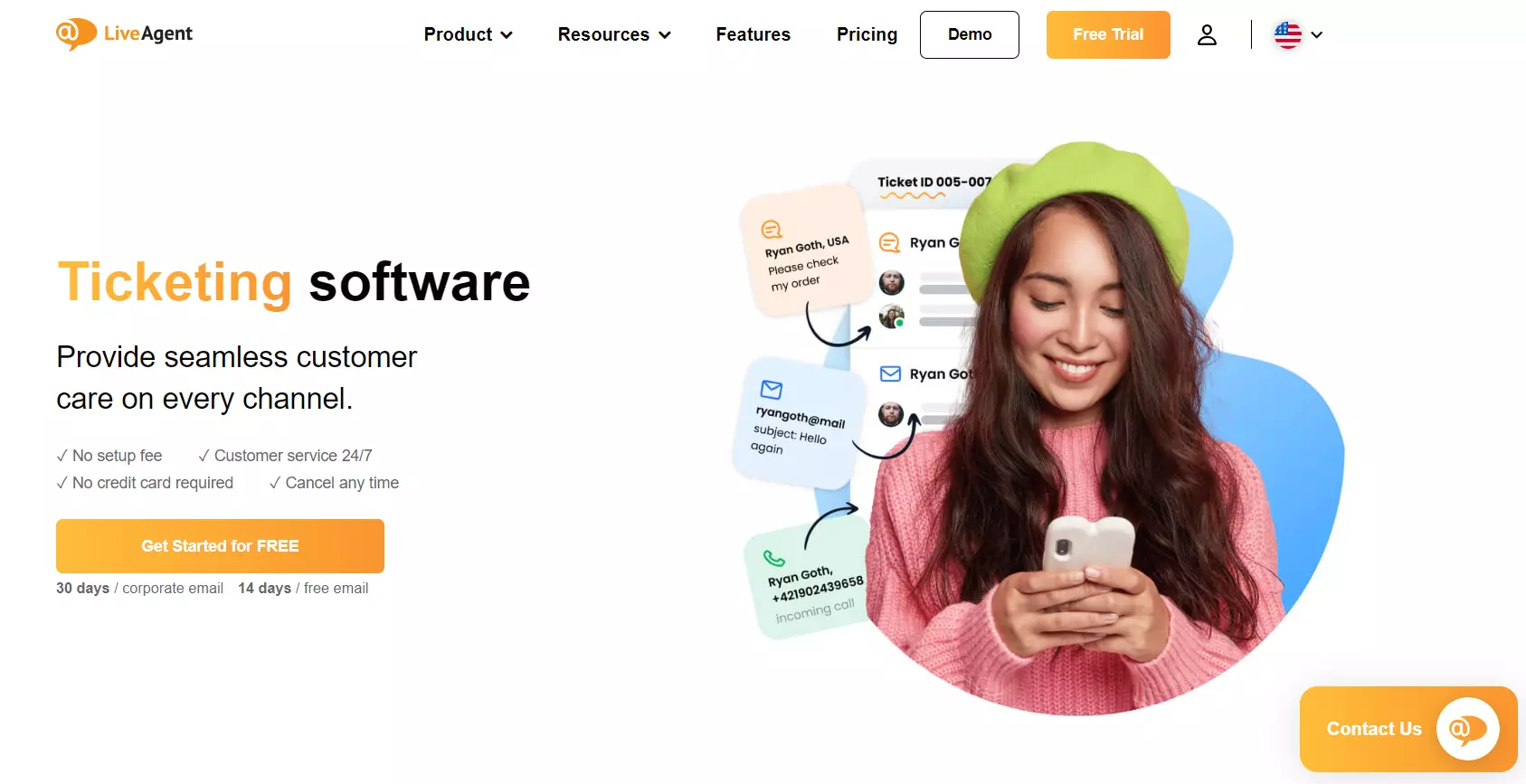 Ticketingový a e-mailový systém LiveAgentu