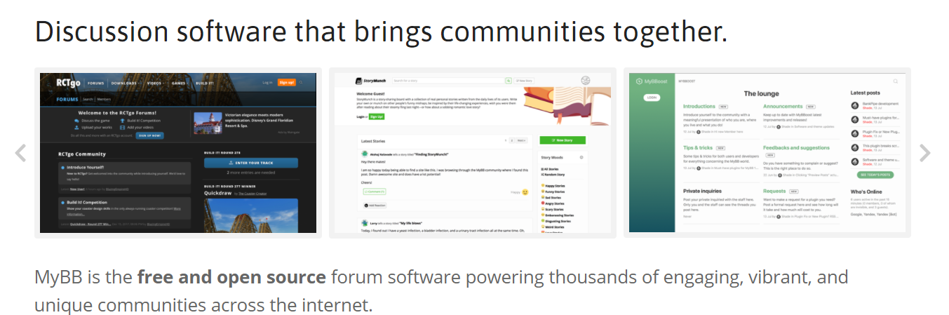 Software MyBB forum