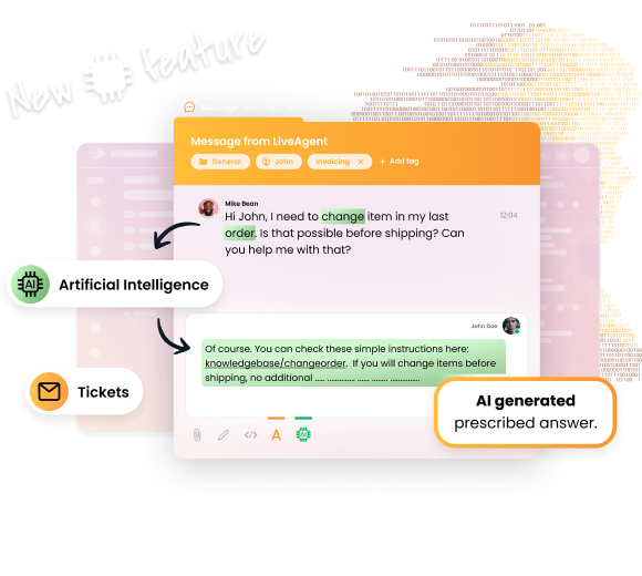 AI asistent Whisper od LiveAgent