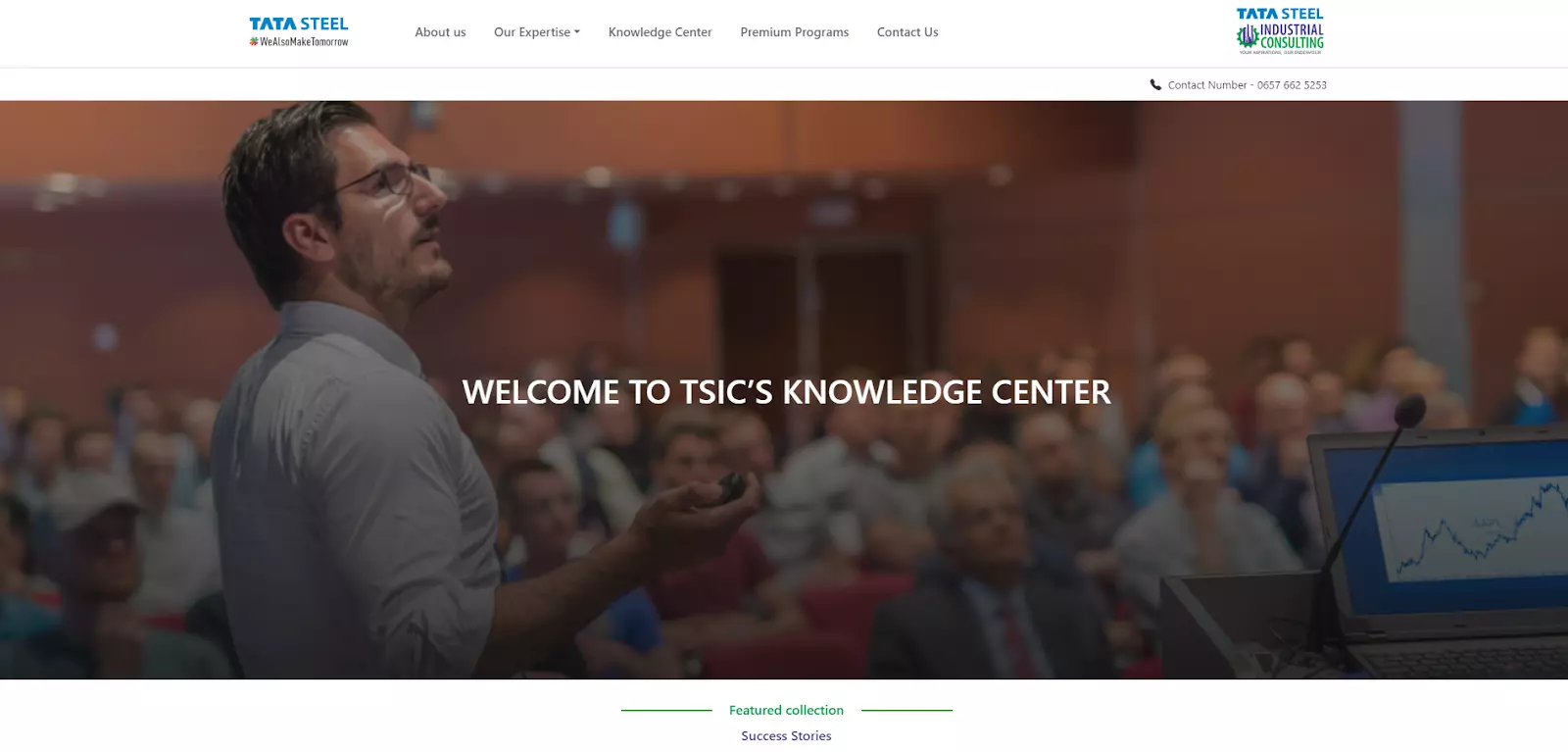 Stránka znalostního centra Tata Steel