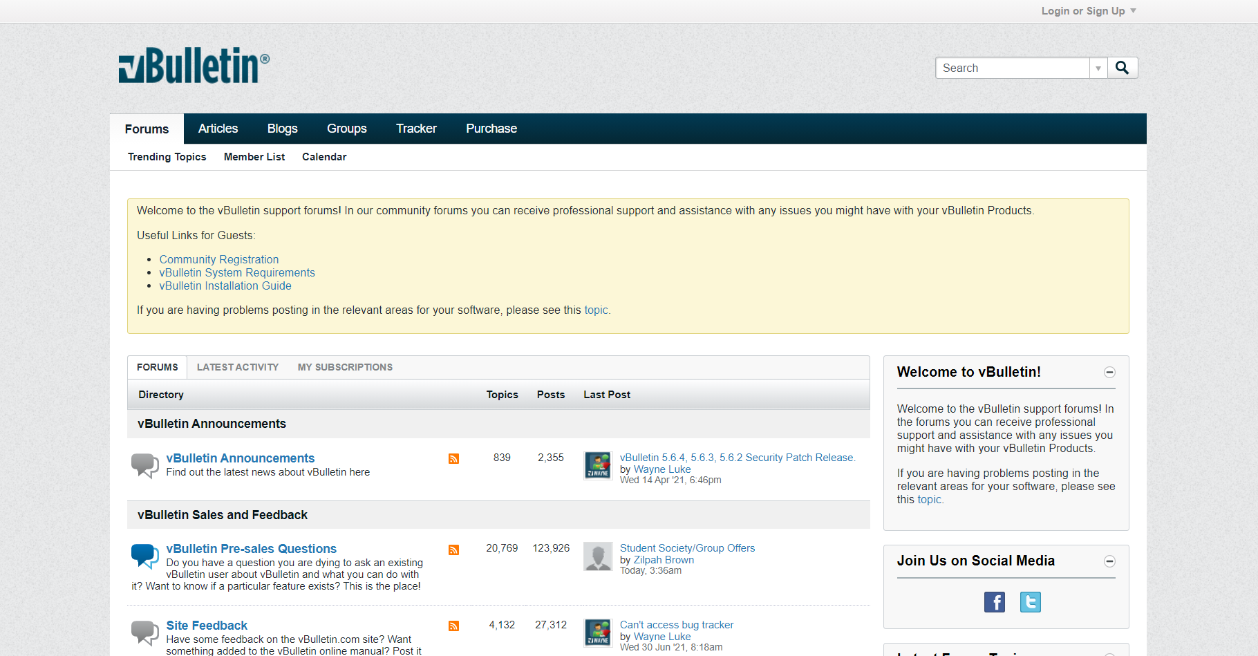 Adresář fór vBulletin