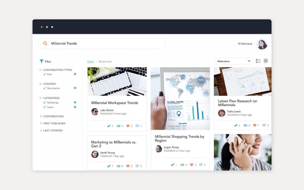 Příklad řešení správy znalostí poskytovaného Bloomfire