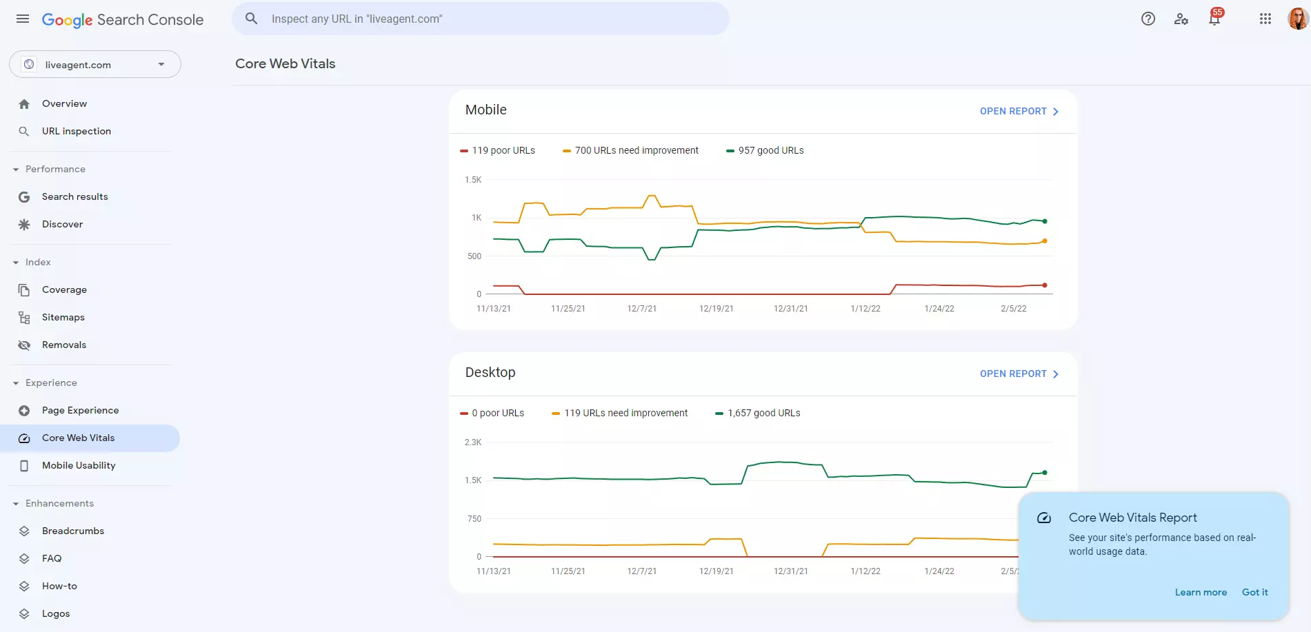 Zkontrolujte chyby SEO v Google Search Console
