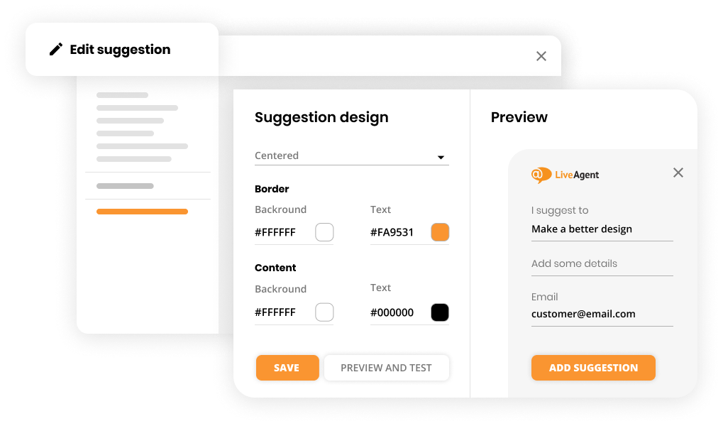 Funkce zpětné vazby a návrhů v software pro help desk - LiveAgent