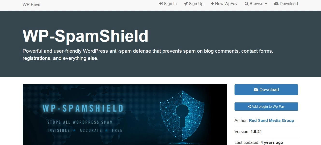 Web WP-Spam-shield