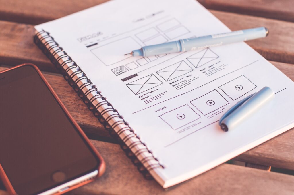 Poznámkový blok s designem