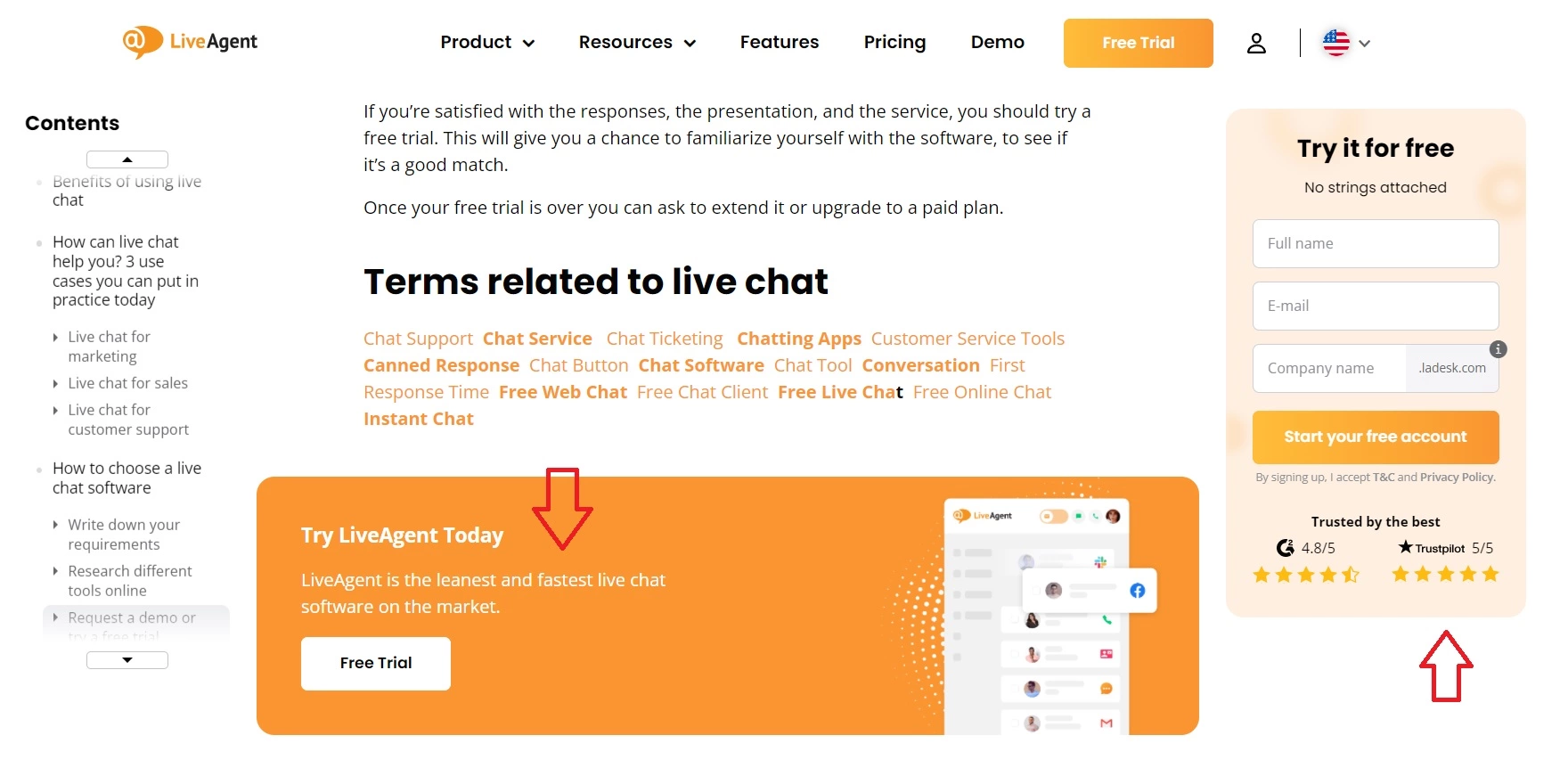 Důkaz hodnoty LiveAgent