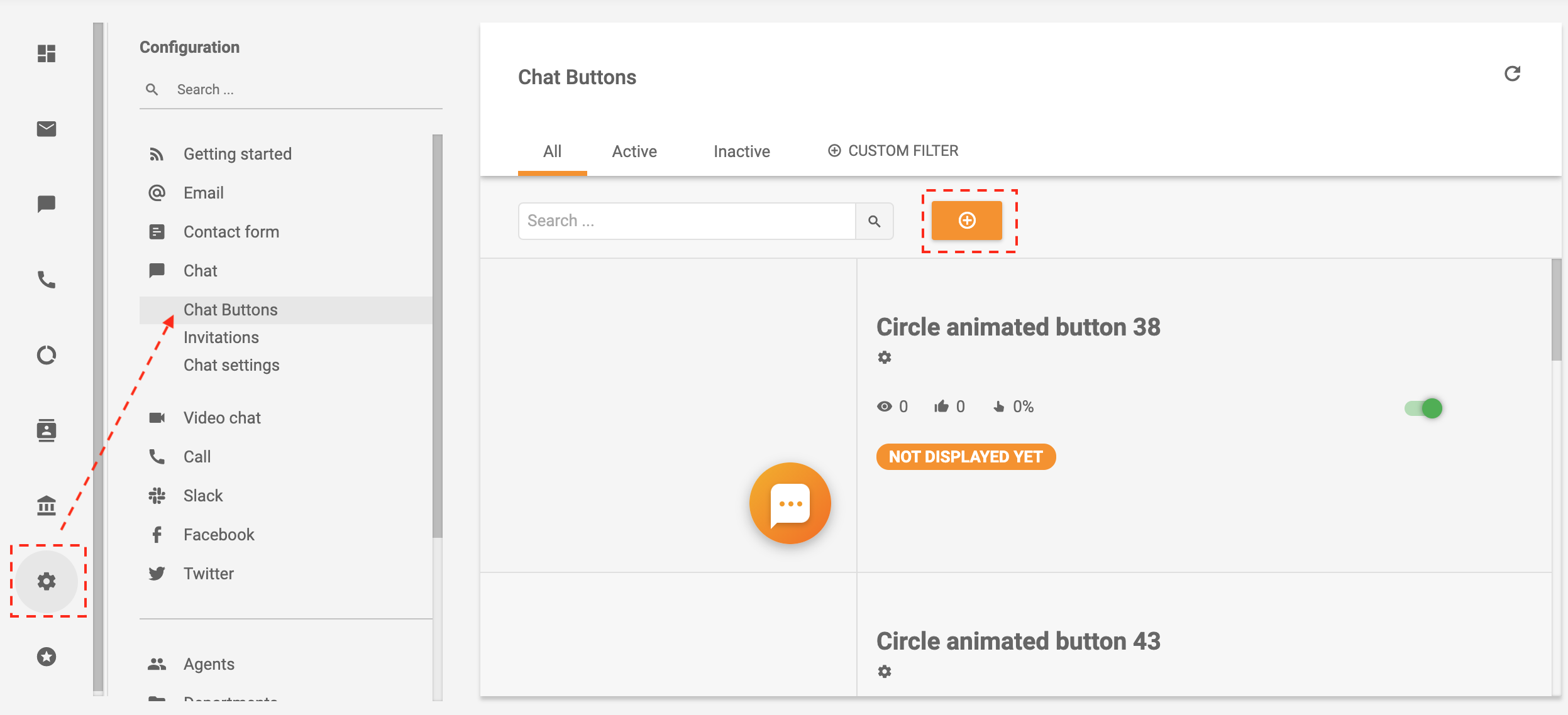 LiveAgent – Vytvoření tlačítka chatu