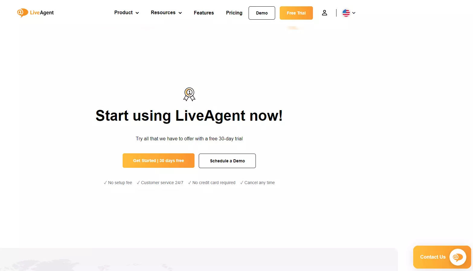 Tlačítko CTA a živého chatu LiveAgent