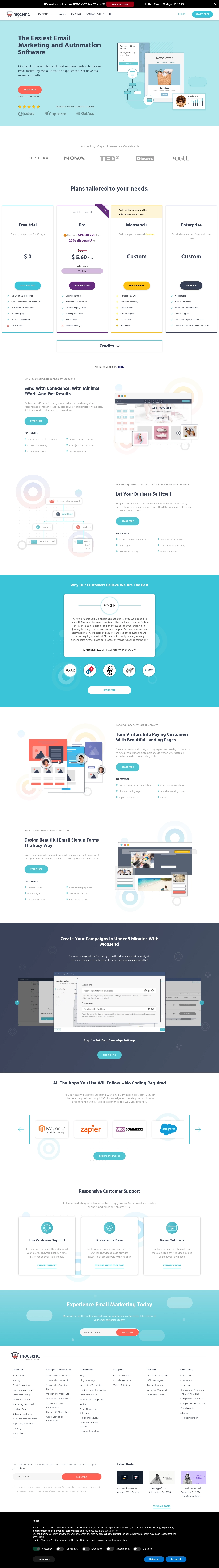 Moosend Help Desk Kontakty