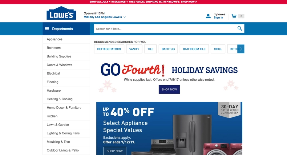 Kontakty na zákaznickou podporu Lowes