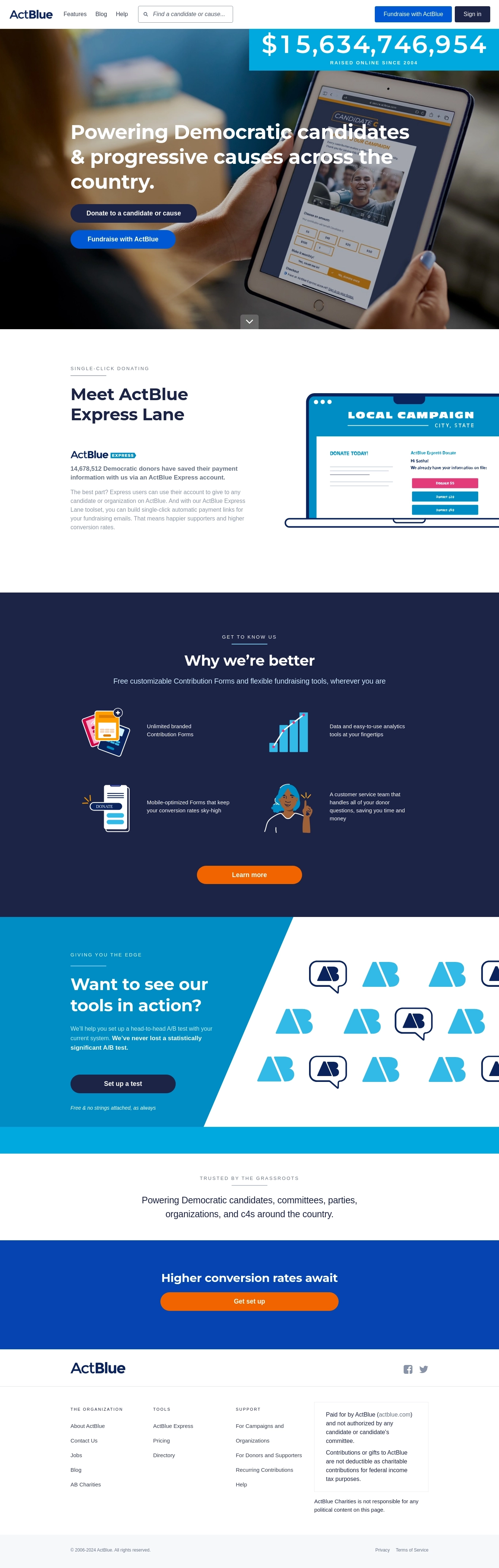 Kontakty na Help Desk ActBlue