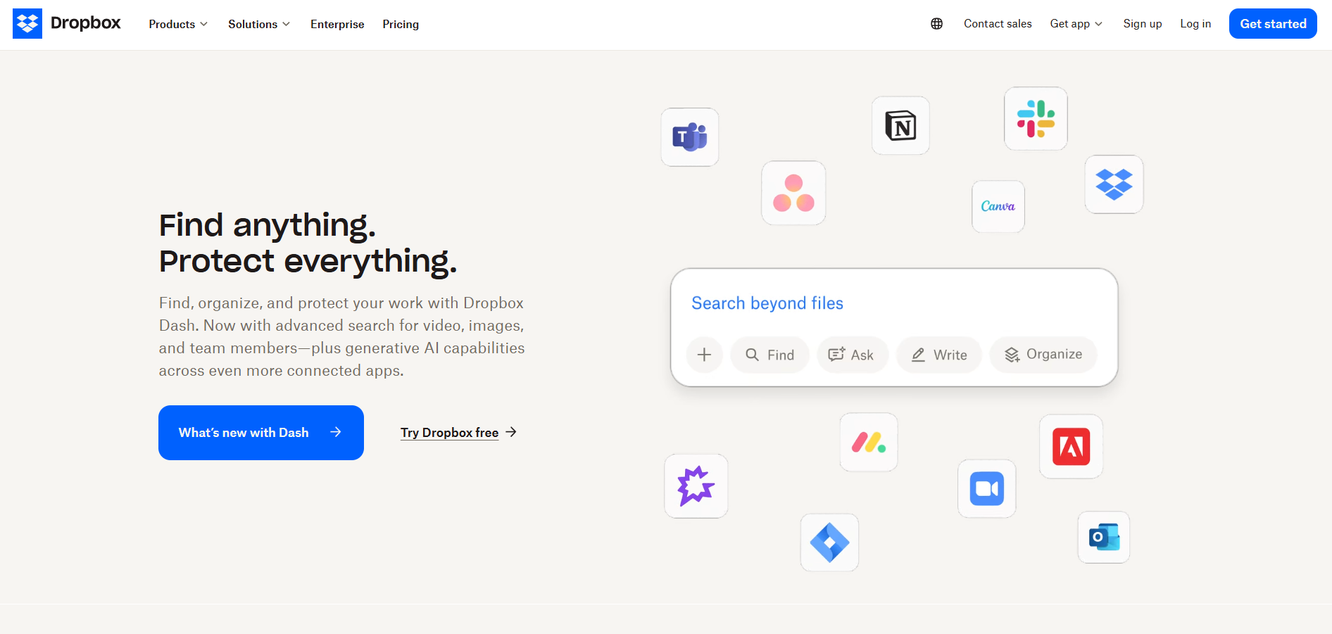 Kontakty helpdesku Dropboxu