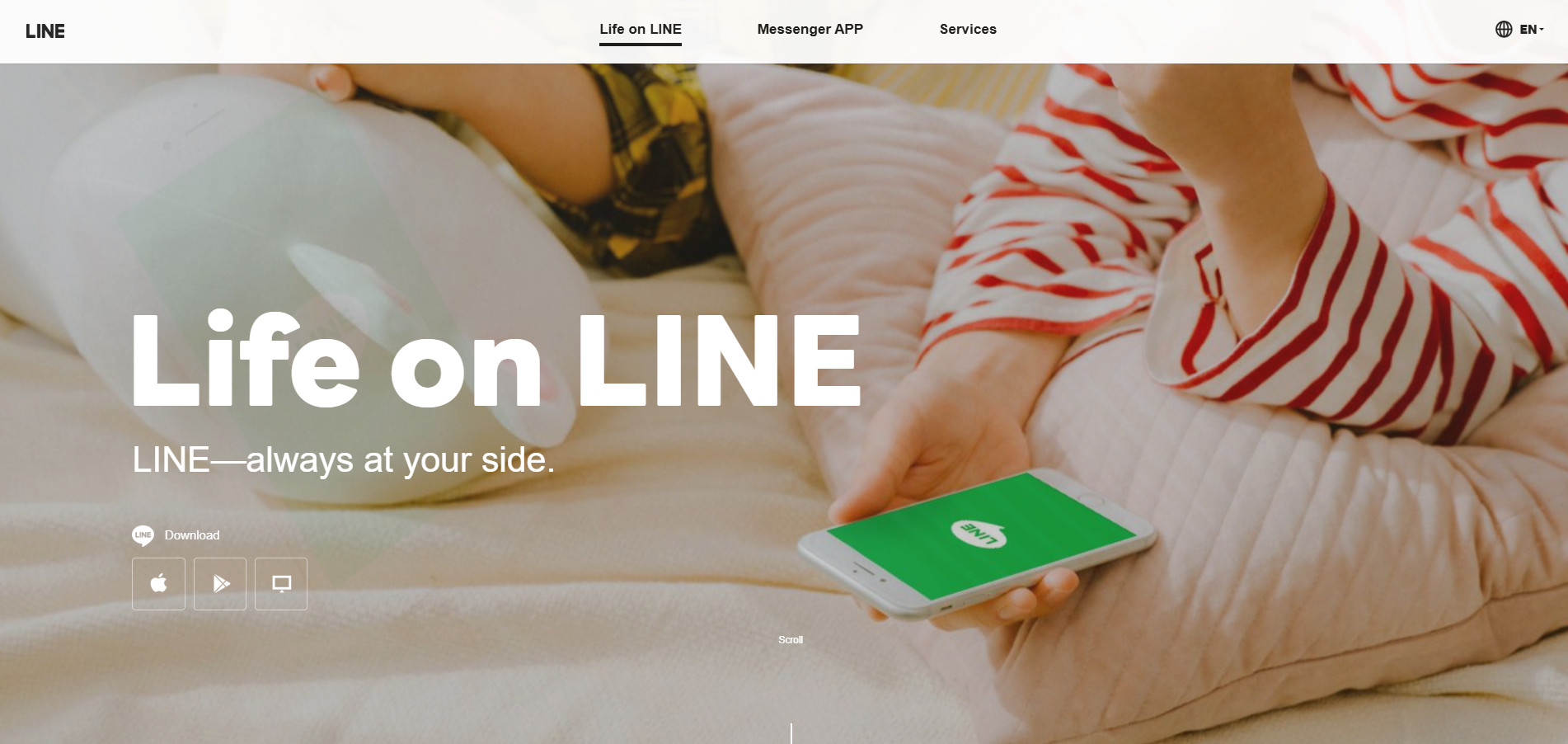 LINE Kontakty na Help Desk