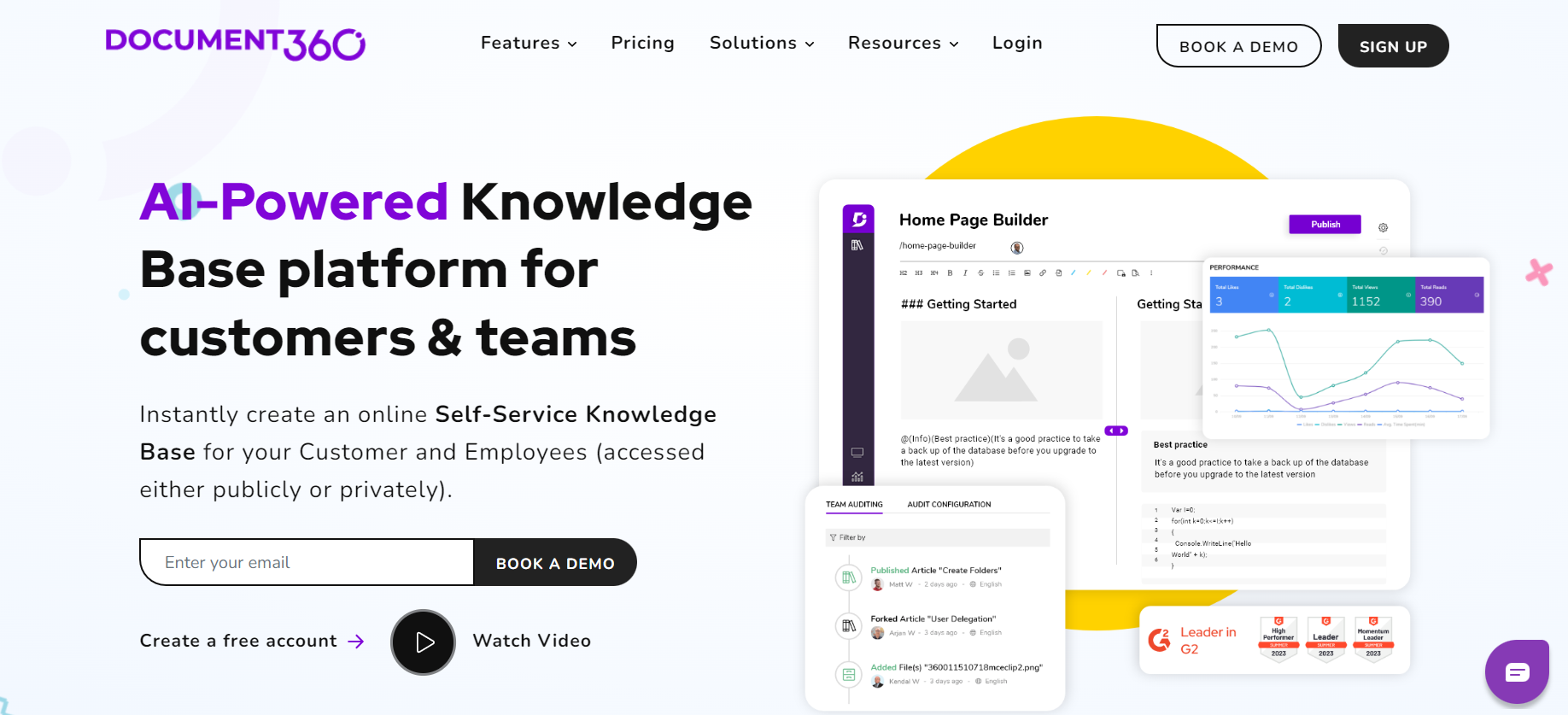 Domovská stránka Document360