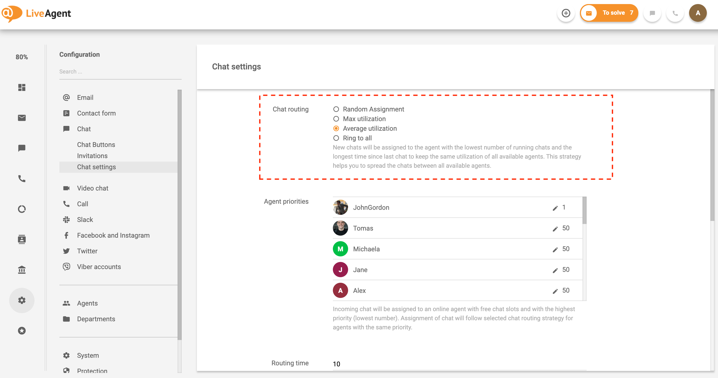Automatizovaná distribuce ticketů a směrování chatu