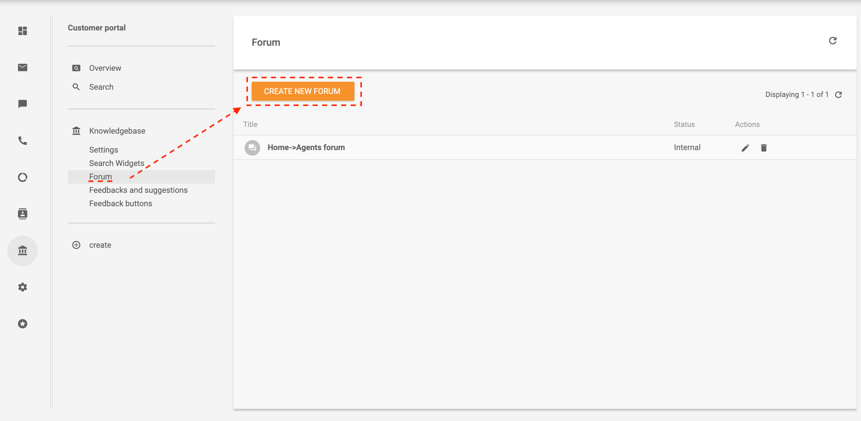 Vytvoření fóra v LiveAgent