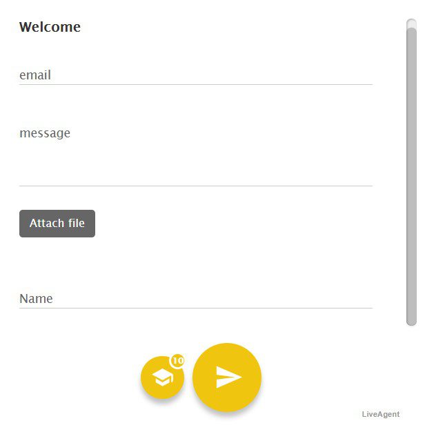 Tmavý styl kontaktního formuláře