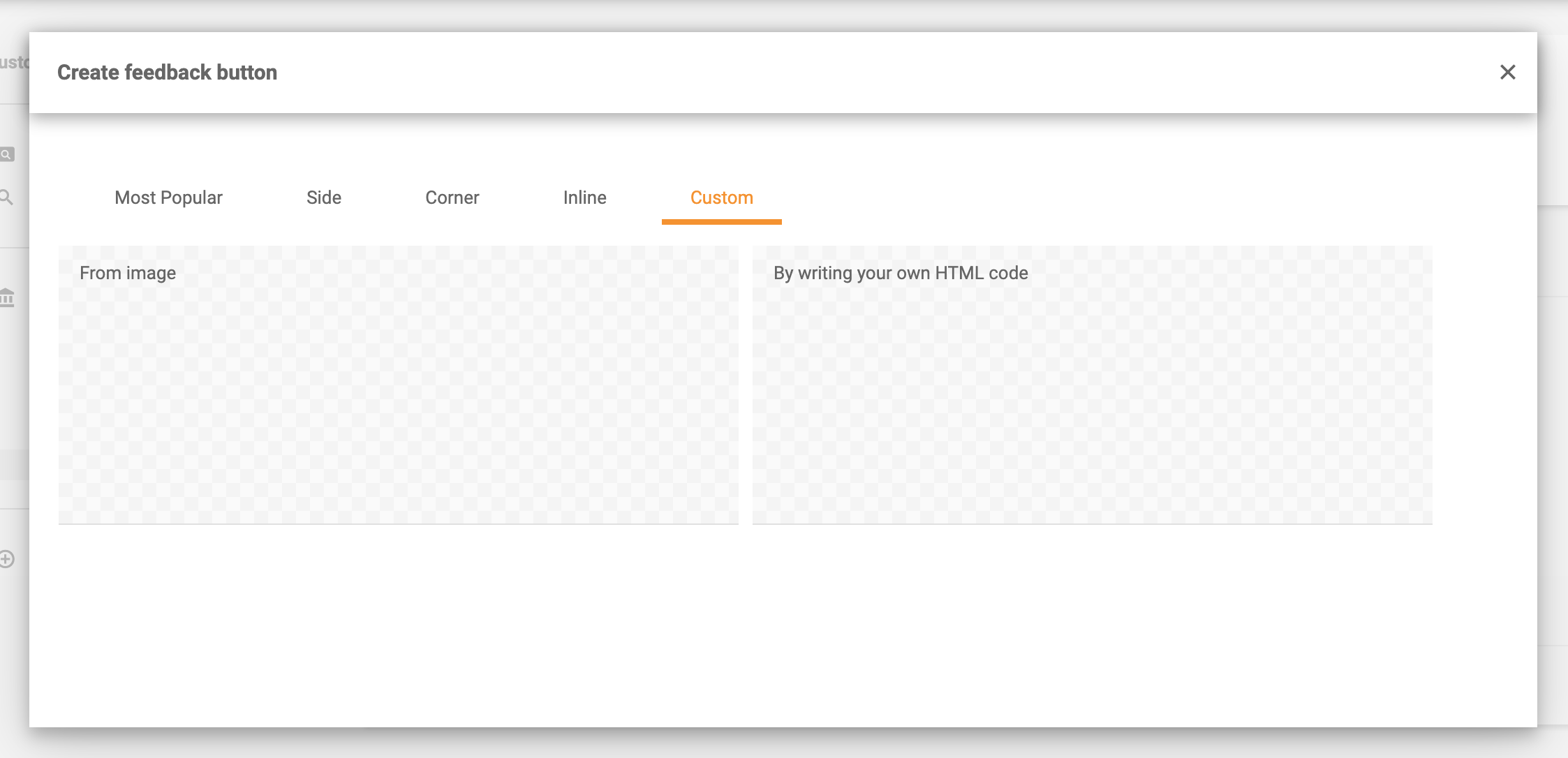Vlastní tlačítka zpětné vazby