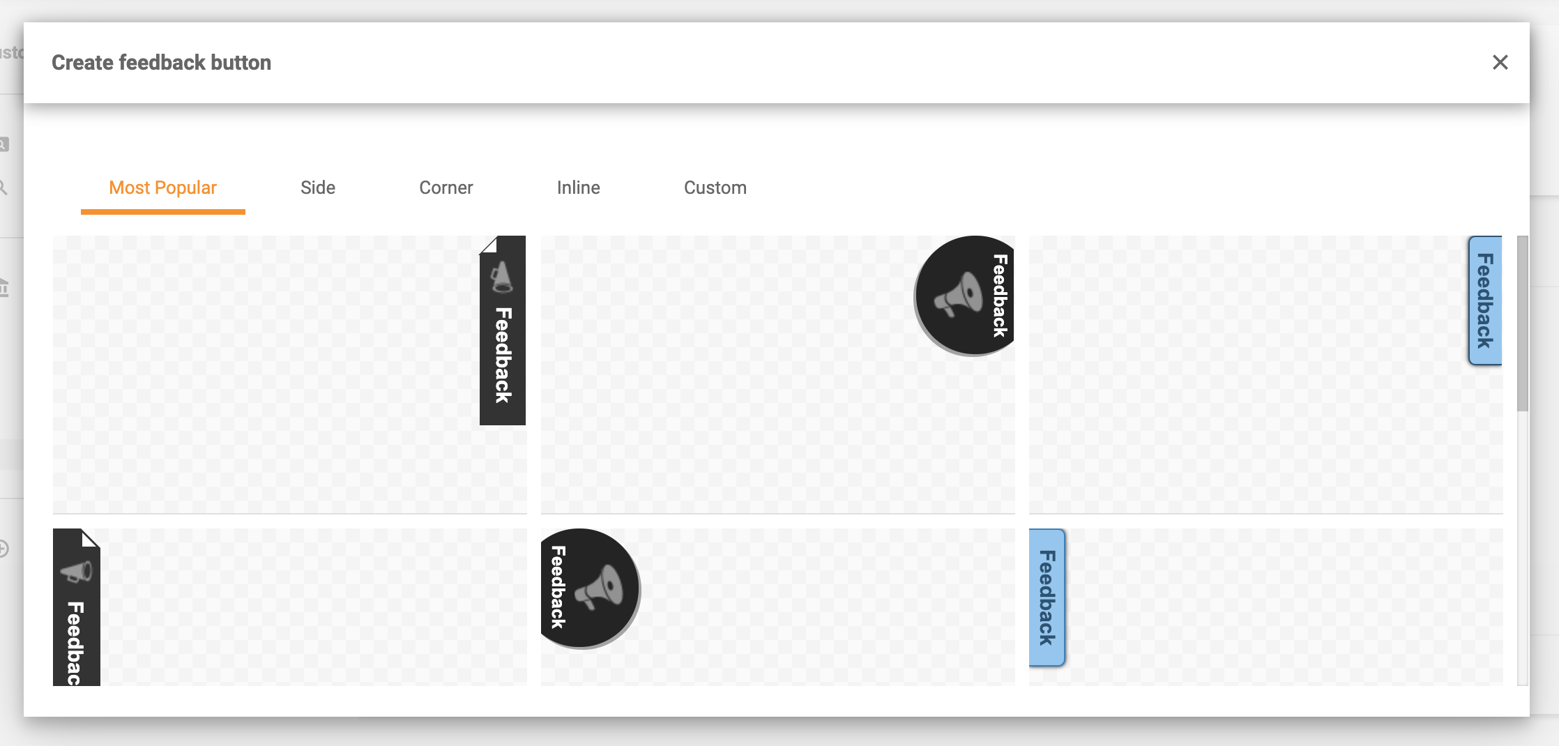 Styly tlačítek zpětné vazby - nejpopulárnější