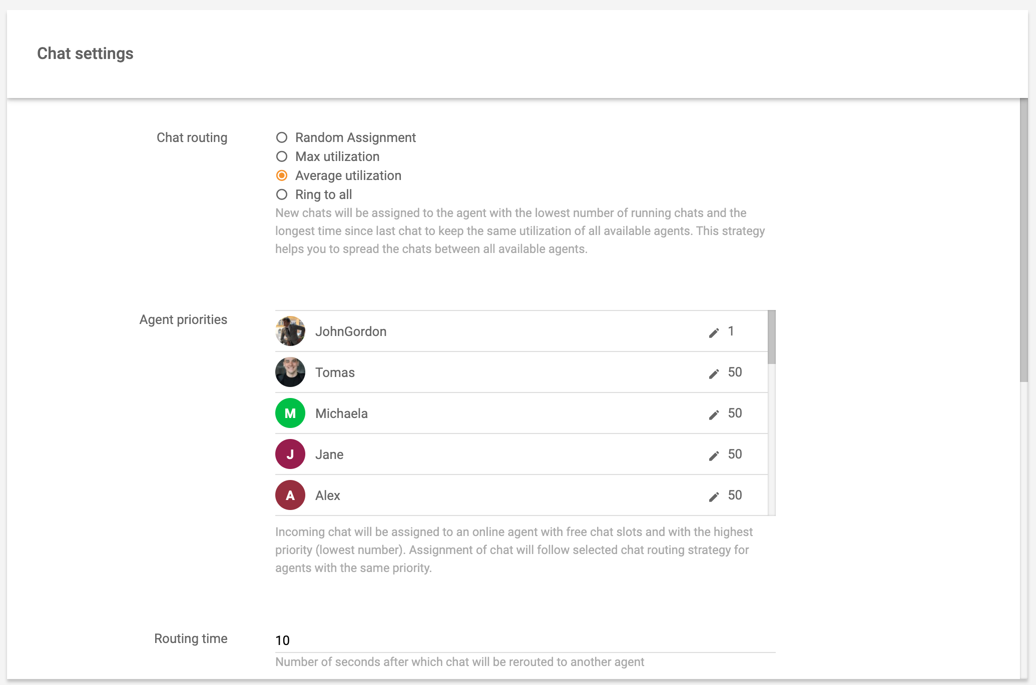 Nastavení a směrování chatu v reálném čase - LiveAgent