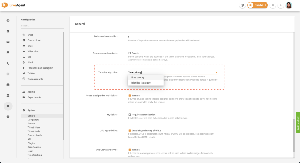 Nastavení priorit Tlačítka K vyřešení