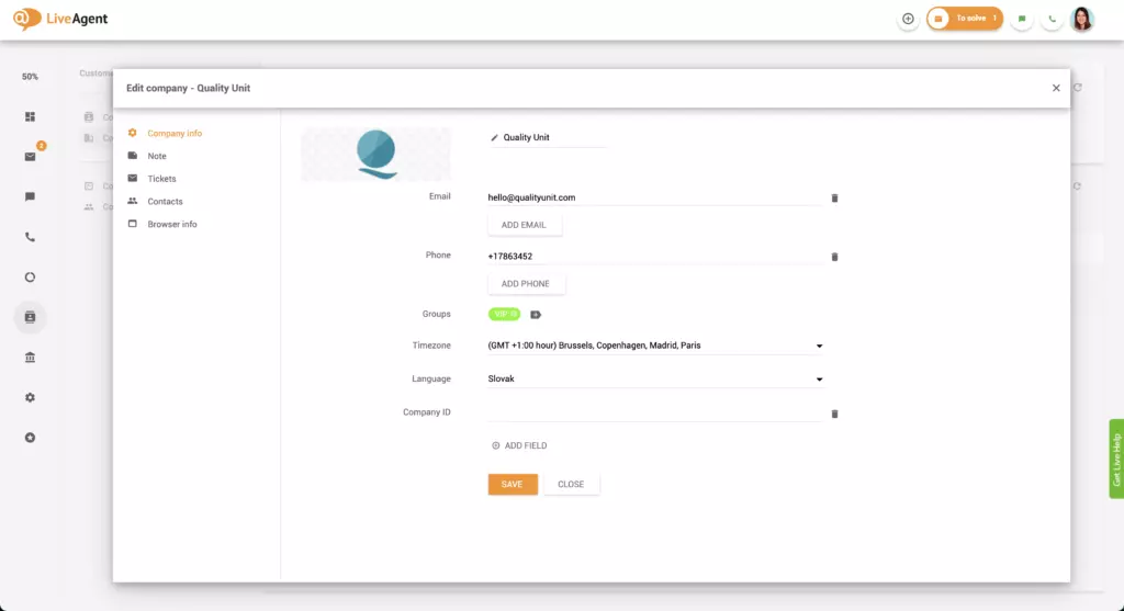 Informace o společnosti