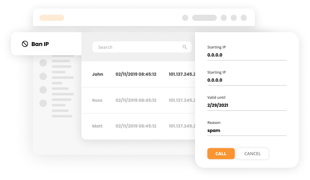 Ban IP Interface in LiveAgent