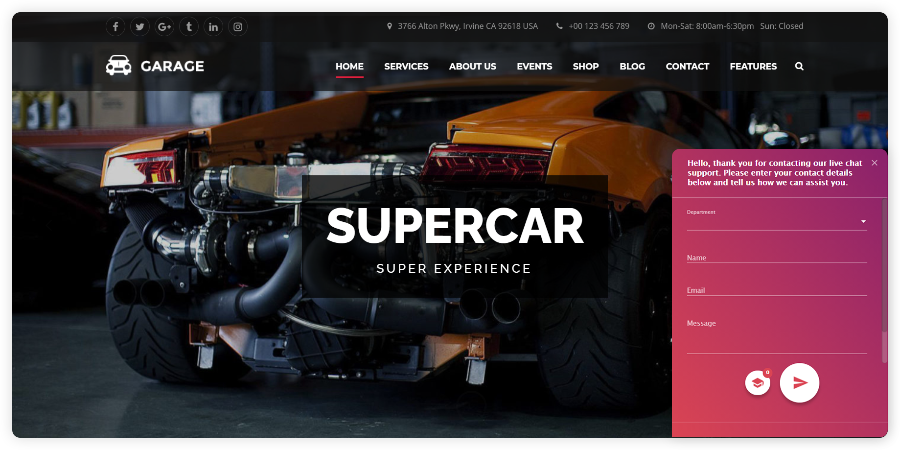 Příklad průzkumu před chatem