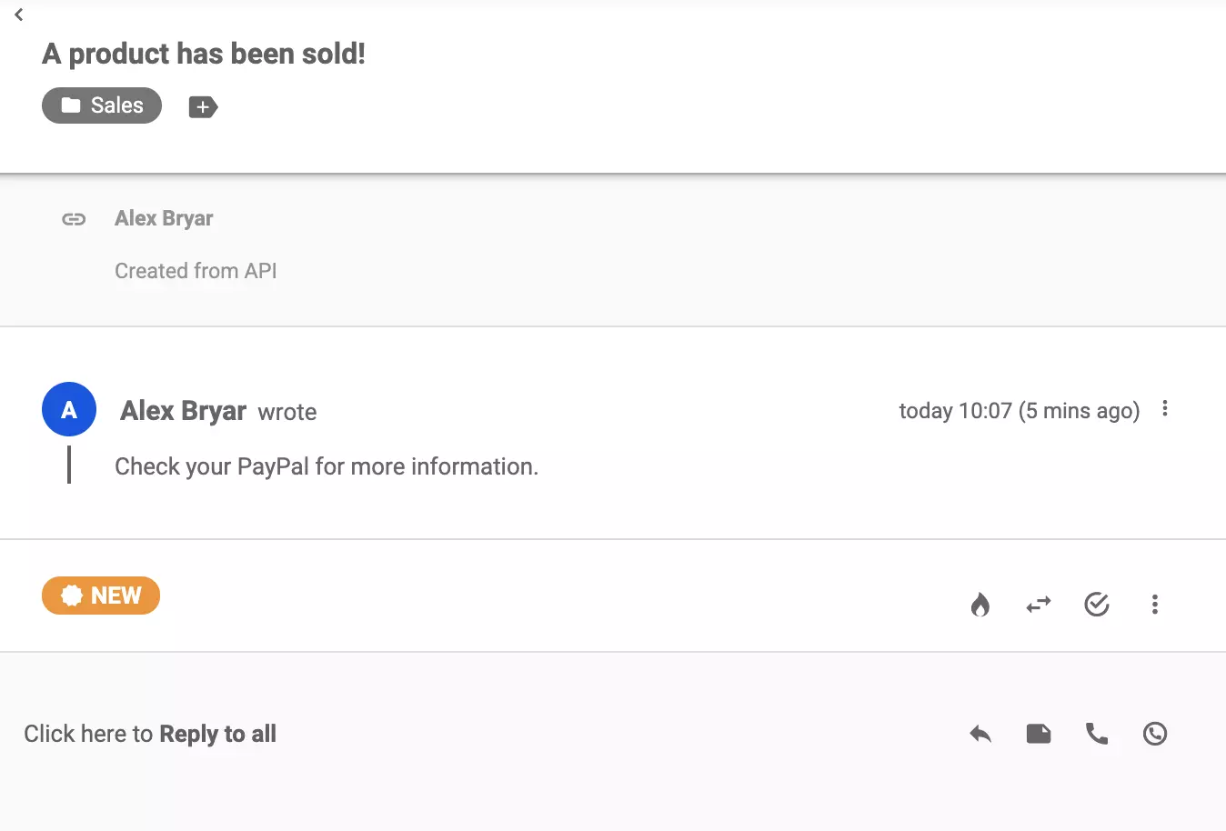 Zobrazení lístku v LiveAgent po úspěšné integraci přes Zapier