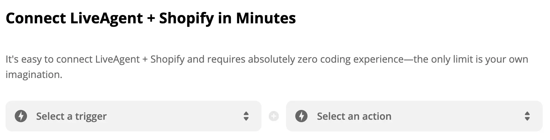 Vyberte trigger a akci na Zapier