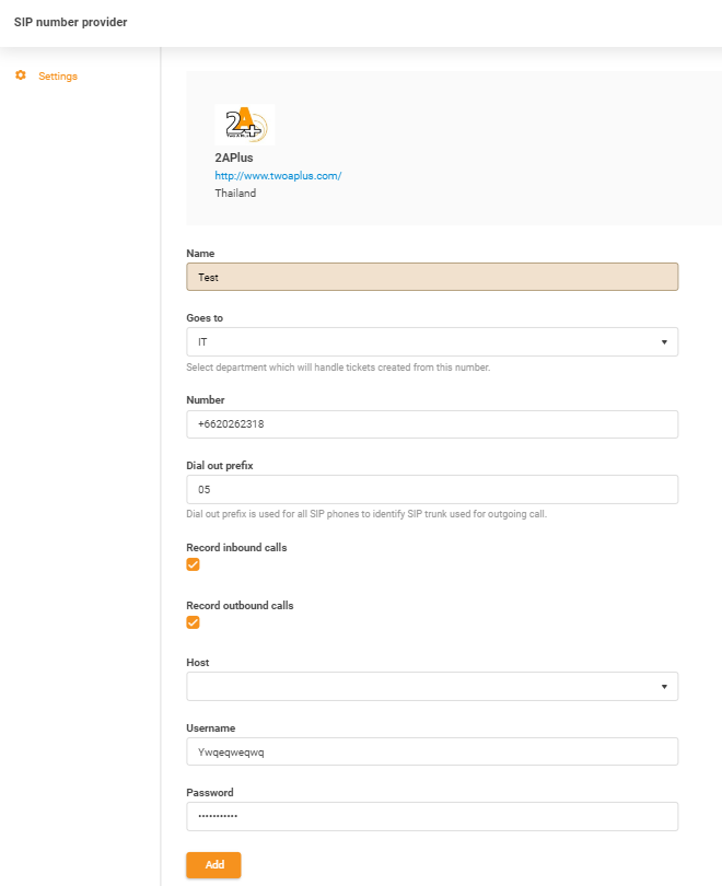Přihlašovací údaje 2APlus